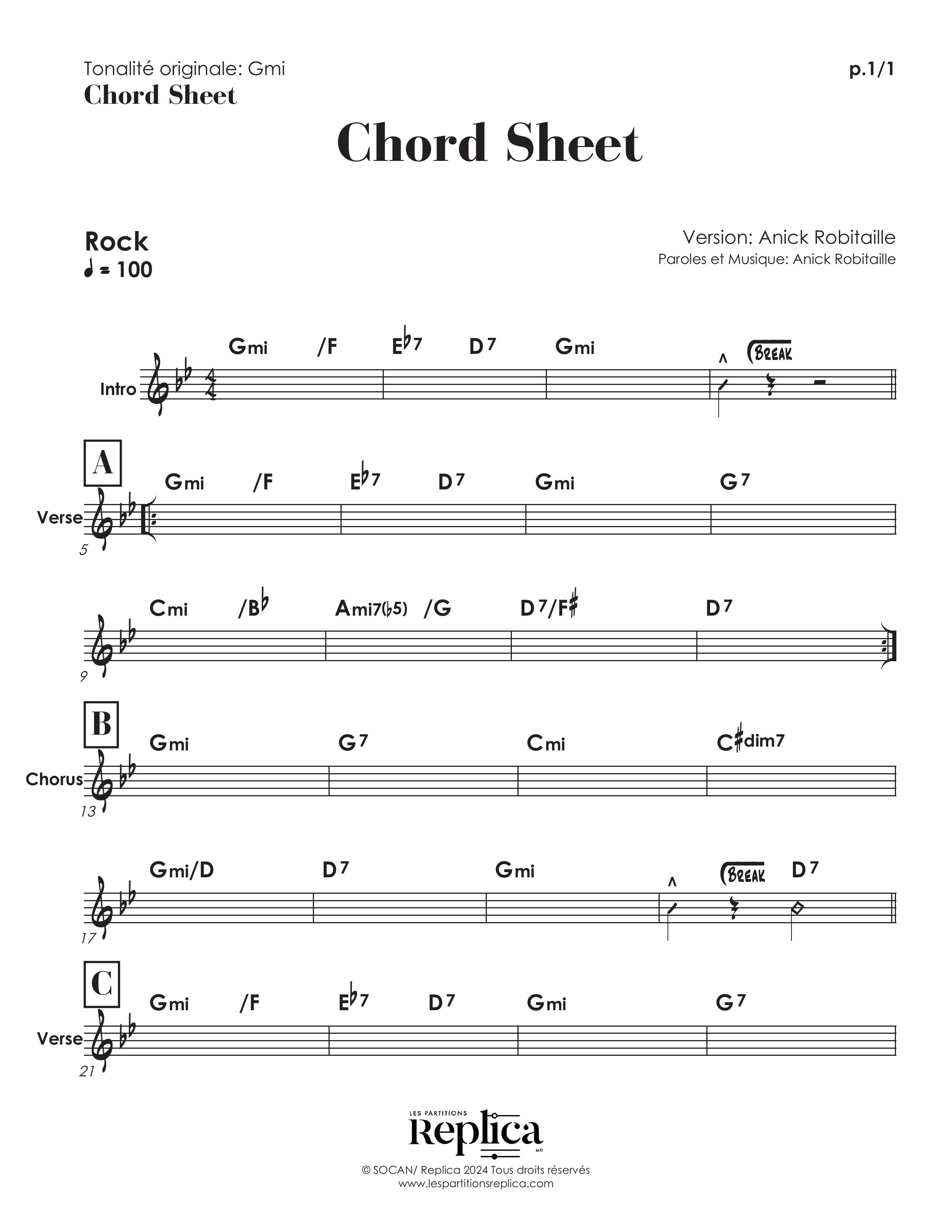 Sheet music of J'ai quitté mon île - Daniel Lavoie - Claude Boux - and ...