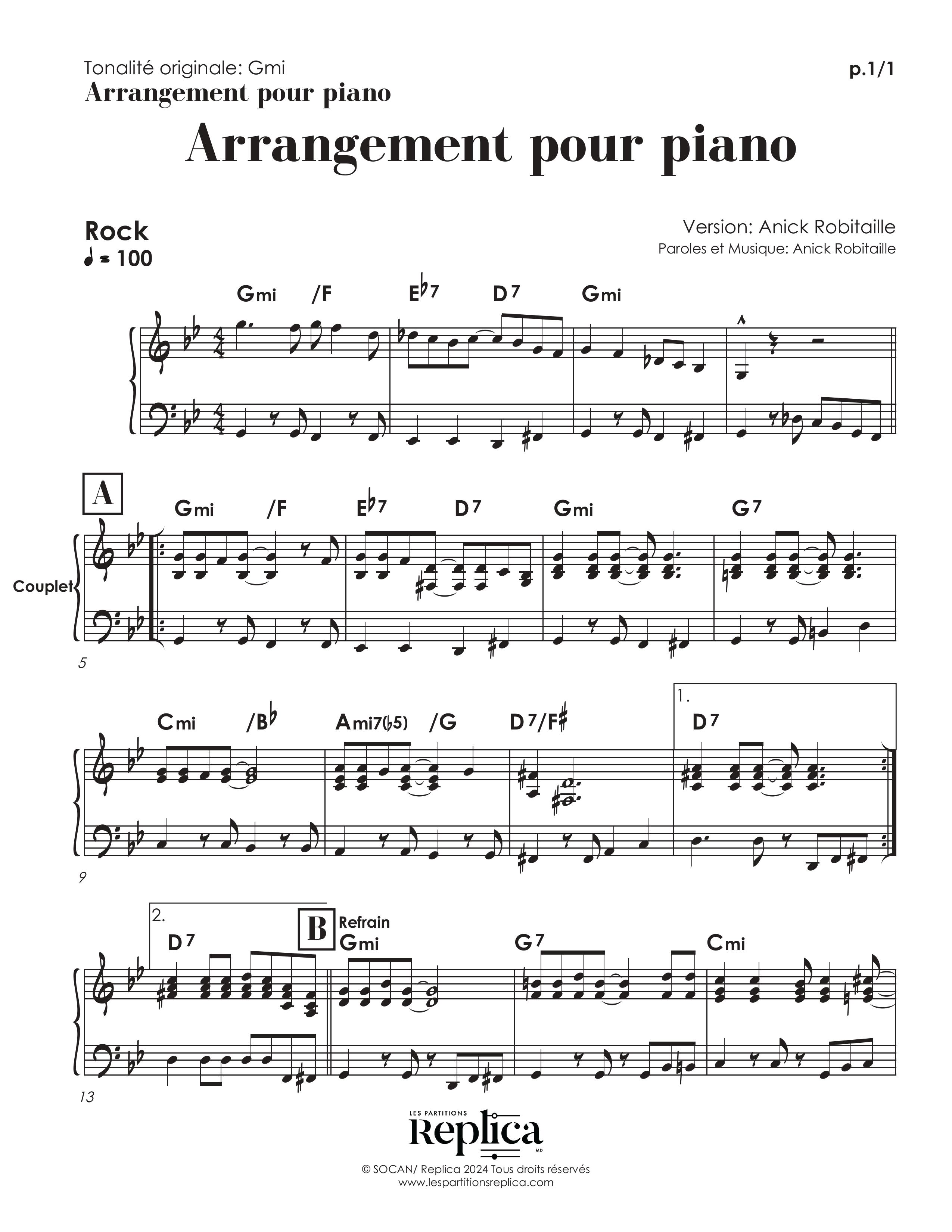 Sheet music of Mes blues passent pu dans porte - Offenbach - Gerry