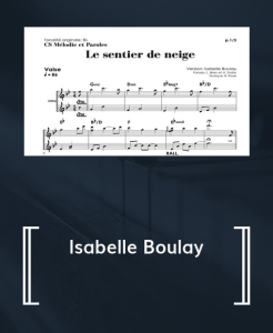 Le sentier de neige